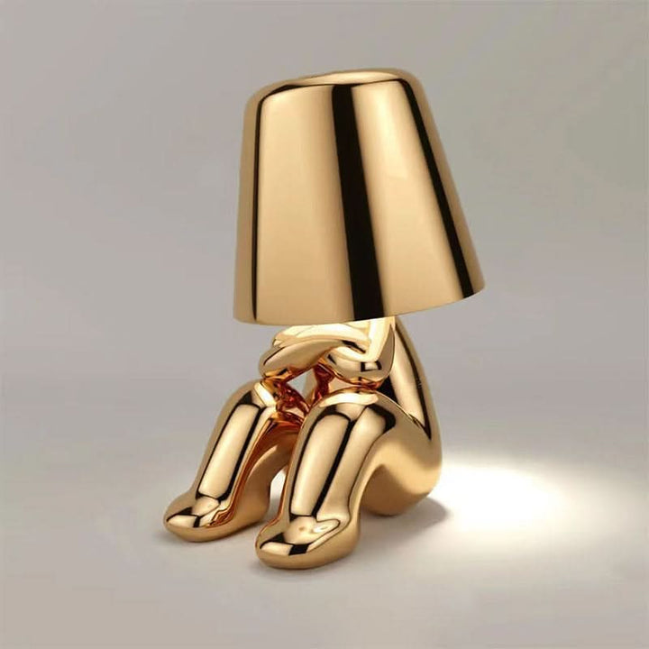 Figurine Table Lamp | Dimmable Seated Figure Accent Light