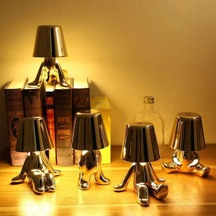 Figurine Table Lamp | Dimmable Seated Figure Accent Light