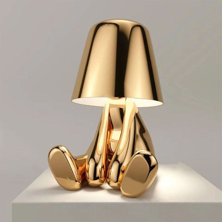 Figurine Table Lamp | Dimmable Seated Figure Accent Light