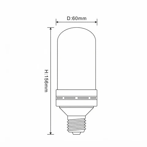 Flame-Effect LED Lantern | Flickering Glow, Screw Fit Base