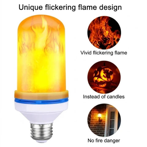 Flame-Effect LED Lantern | Flickering Glow, Screw Fit Base