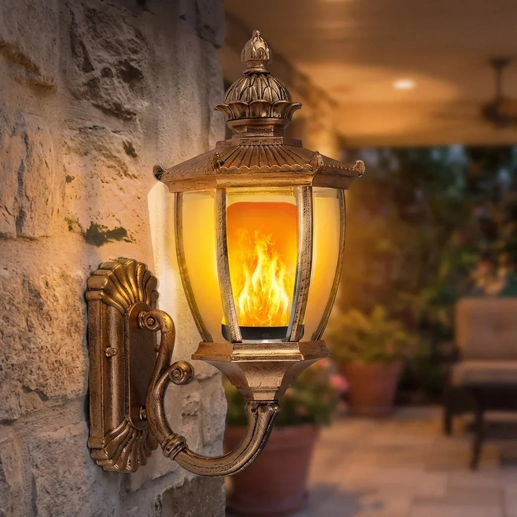 Flame-Effect LED Lantern | Flickering Glow, Screw Fit Base