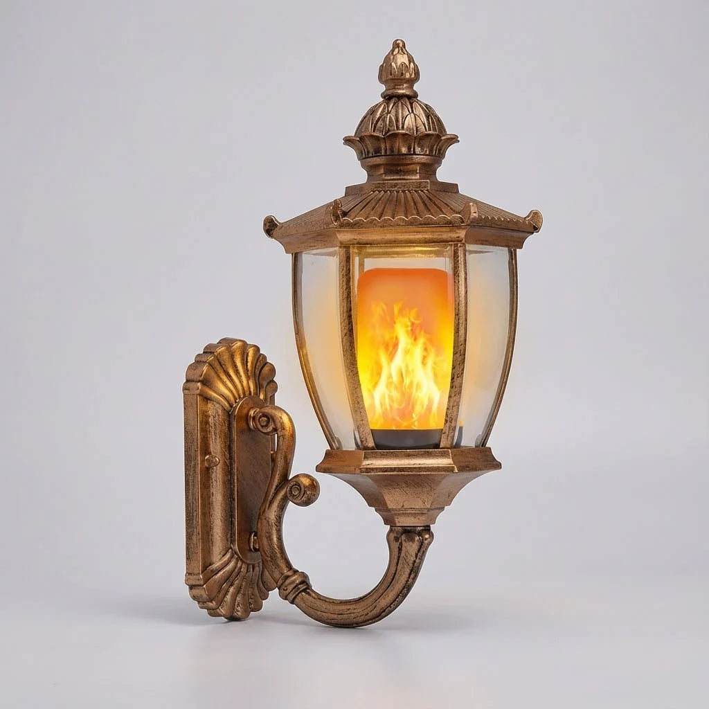 Flame-Effect LED Lantern | Flickering Glow, Screw Fit Base