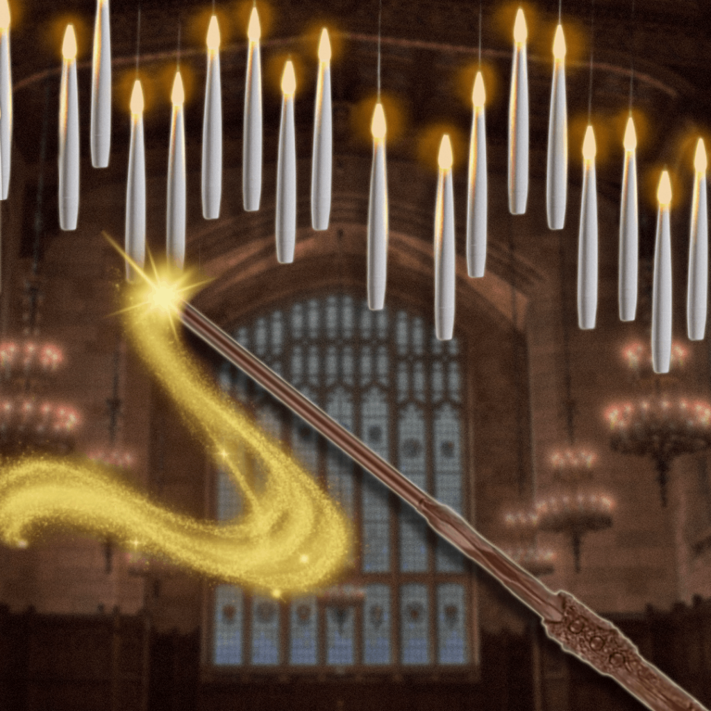 Flameless LED Taper Candles Halloween | Remote Control &amp; Floating Design | Battery Operated Warm White Flickering Effect
