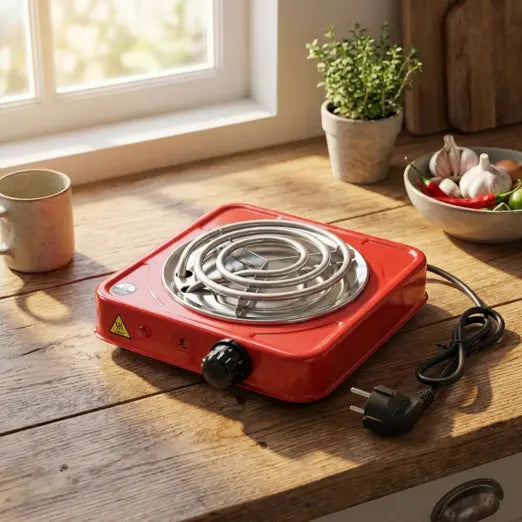 Electric Hot Plate Portable Compact 1000 W Flameless with Any Cookware 3