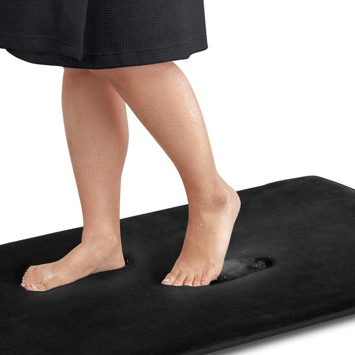 Memory Foam Bath Mat Non-Slip Rubber Backed Washable 10