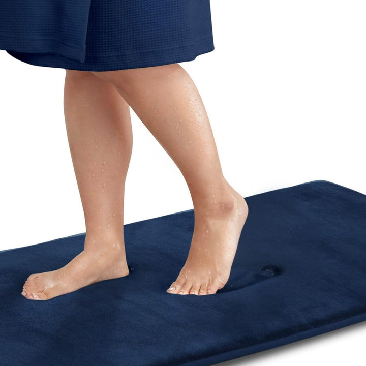 Memory Foam Bath Mat Non-Slip Rubber Backed Washable 11