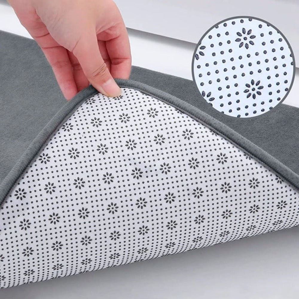 Memory Foam Bath Mat Non-Slip Rubber Backed Washable 3