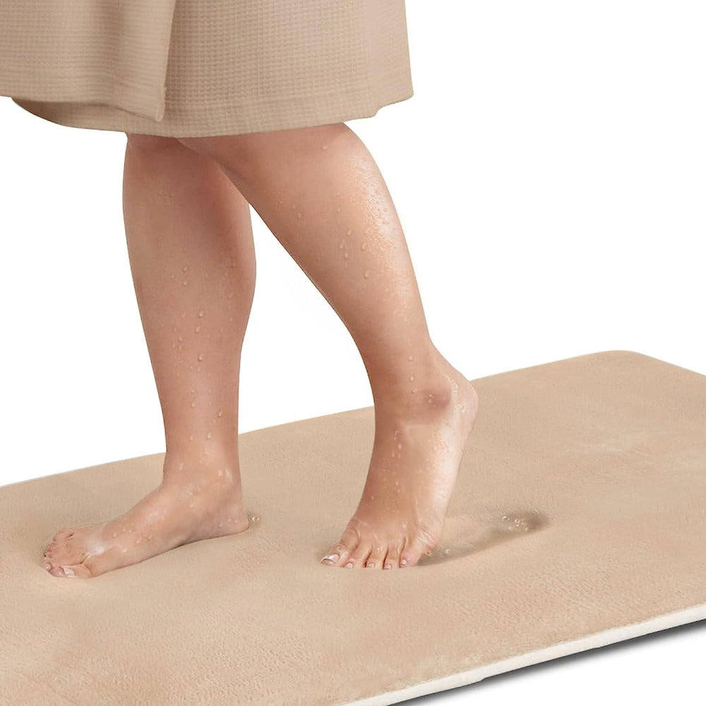 Memory Foam Bath Mat Non-Slip Rubber Backed Washable 9