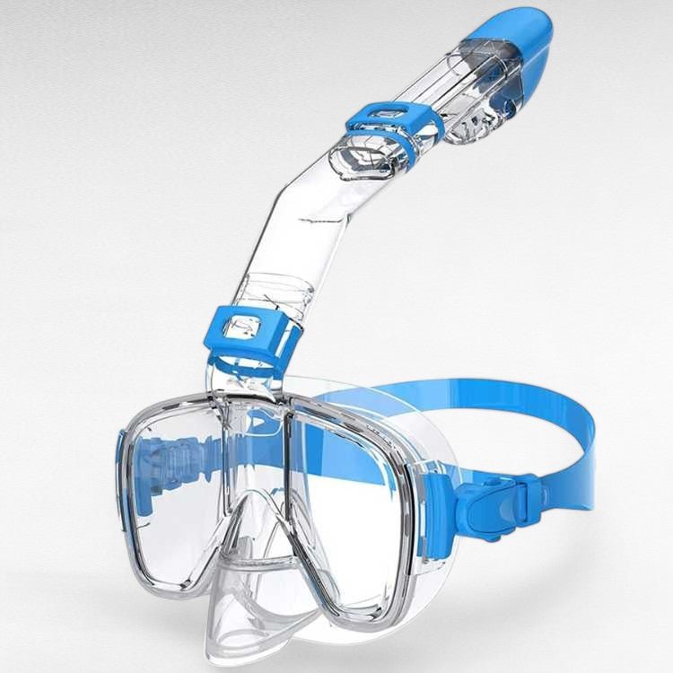 Foldable Snorkel Mask | Hinged Tube, Adjustable Strap