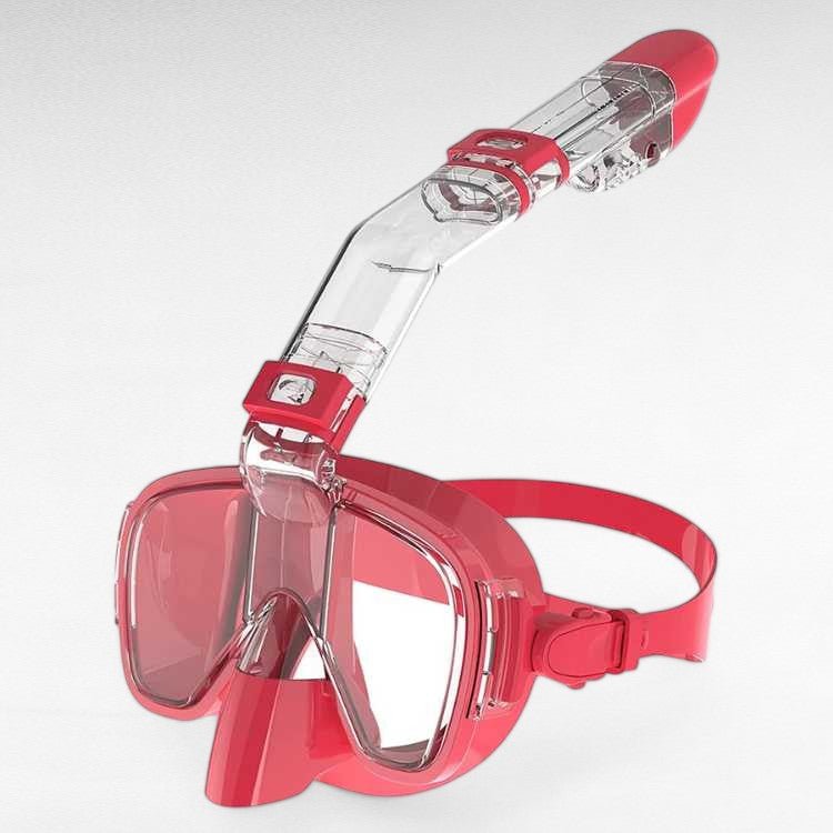 Foldable Snorkel Mask | Hinged Tube, Adjustable Strap