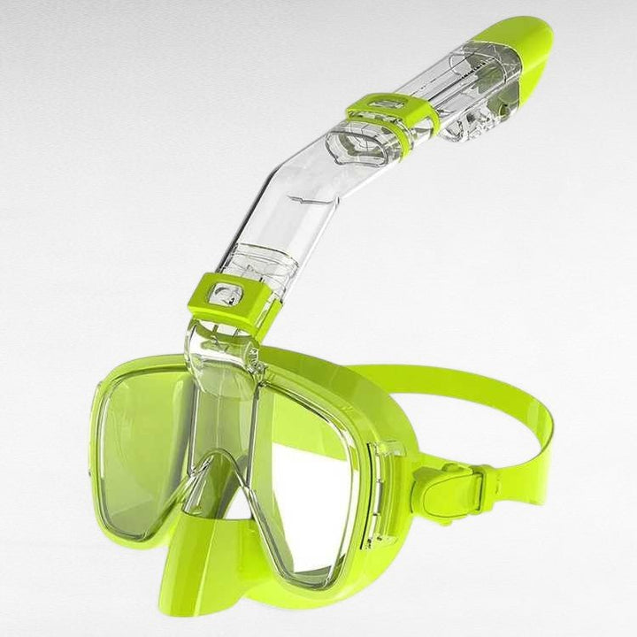 Foldable Snorkel Mask | Hinged Tube, Adjustable Strap