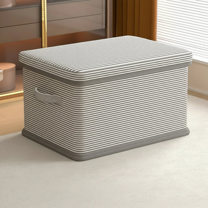 Foldable Storage Box | Lift-Off Lid, Bound Edge Trim