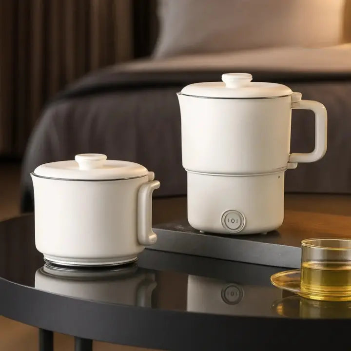 Foldable Travel Electric Kettle | Collapsible With A Lid