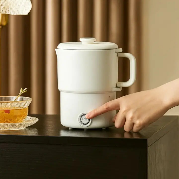 Foldable Travel Electric Kettle | Collapsible With A Lid
