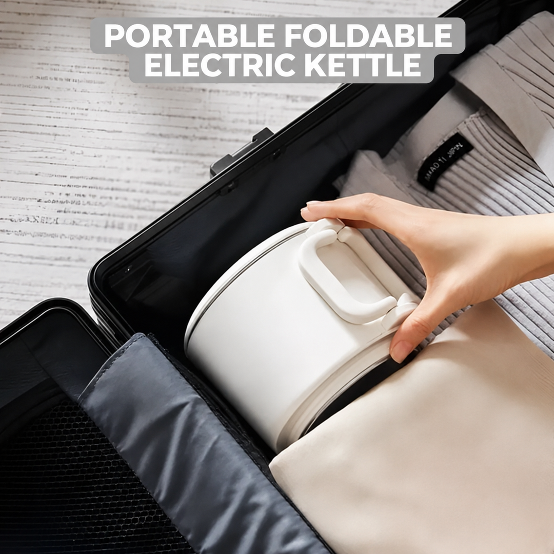 Foldable Travel Electric Kettle | Collapsible With A Lid