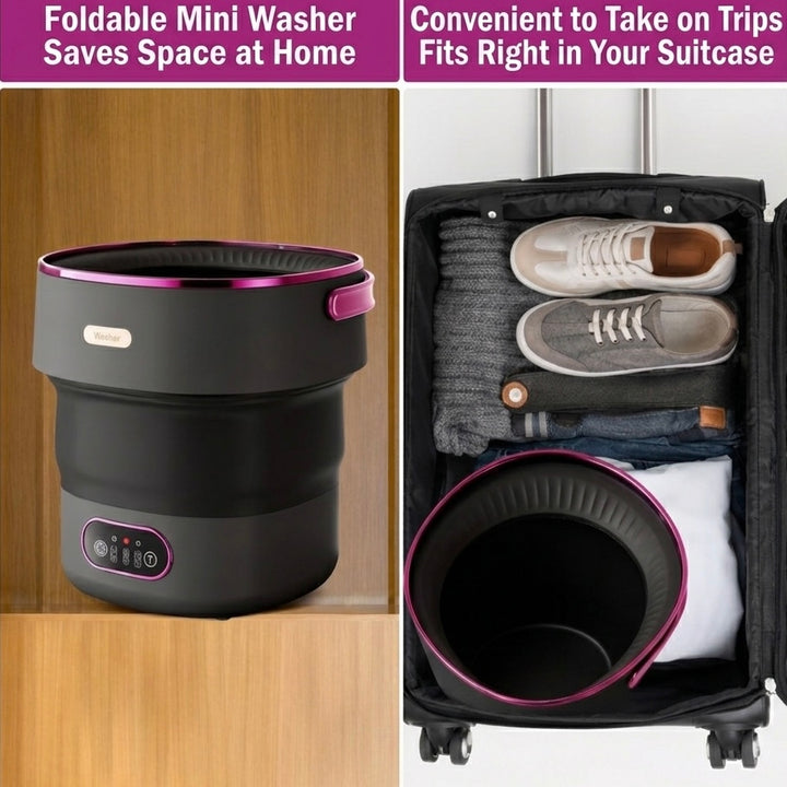 Foldable Washing Machine | 5 Wash Modes | 40dB Quiet Operation | Compact &amp; Portable