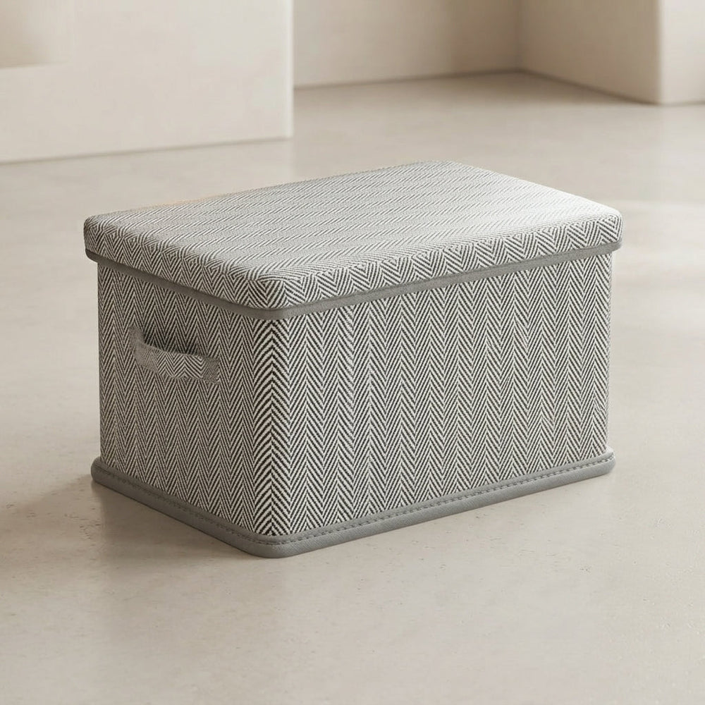 Foldable Storage Box with Lid Collapsible Indoor Organizer 1