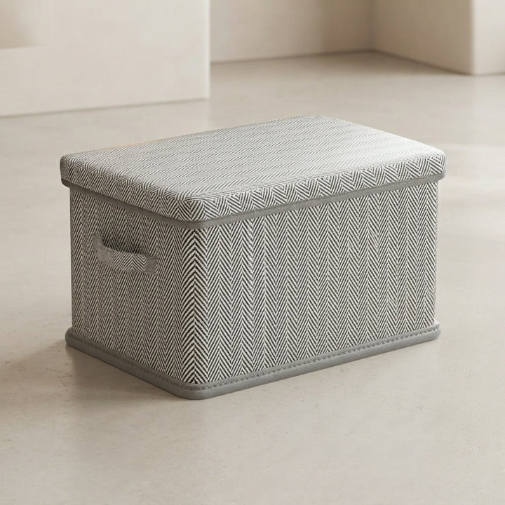 Foldable Storage Box with Lid Collapsible Indoor Organizer 1