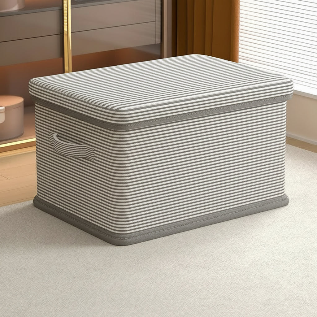 Foldable Storage Box with Lid Collapsible Indoor Organizer 4