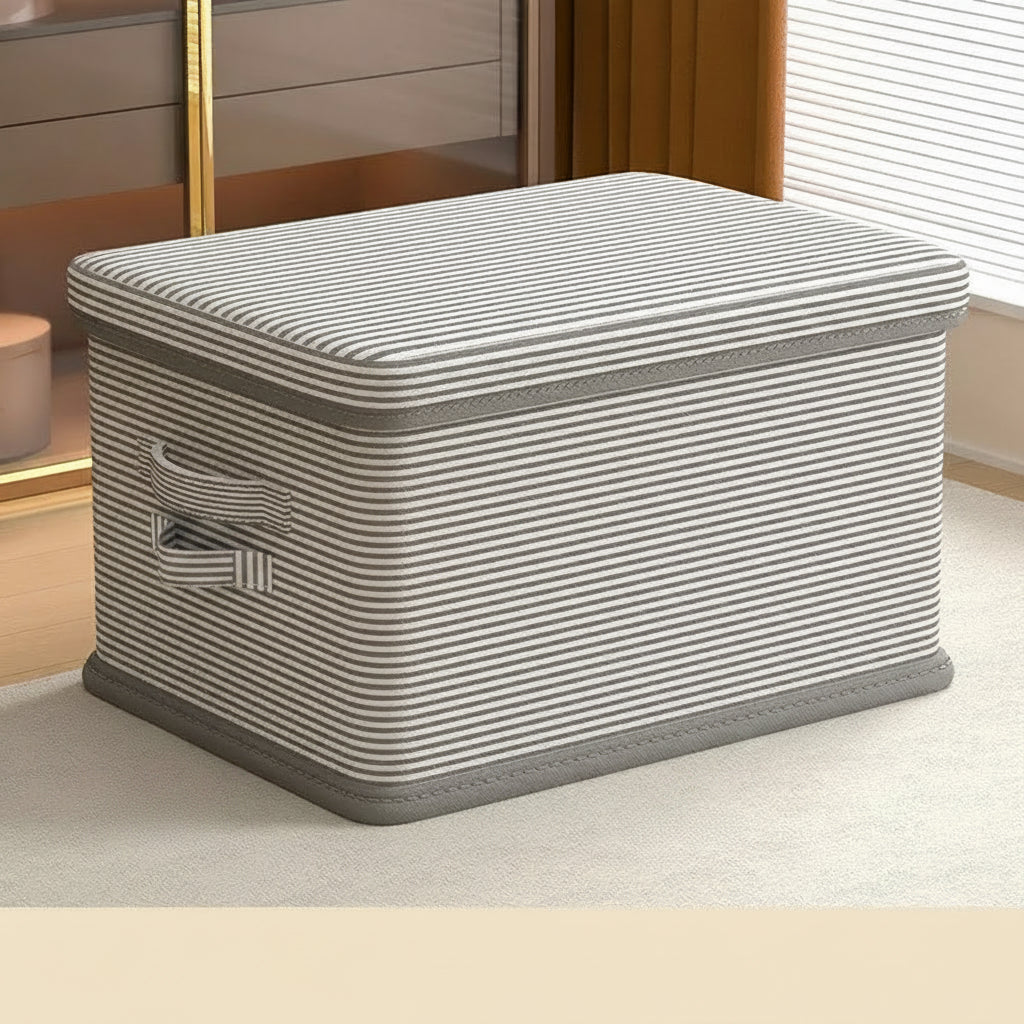 Foldable Storage Box with Lid Collapsible Indoor Organizer 5