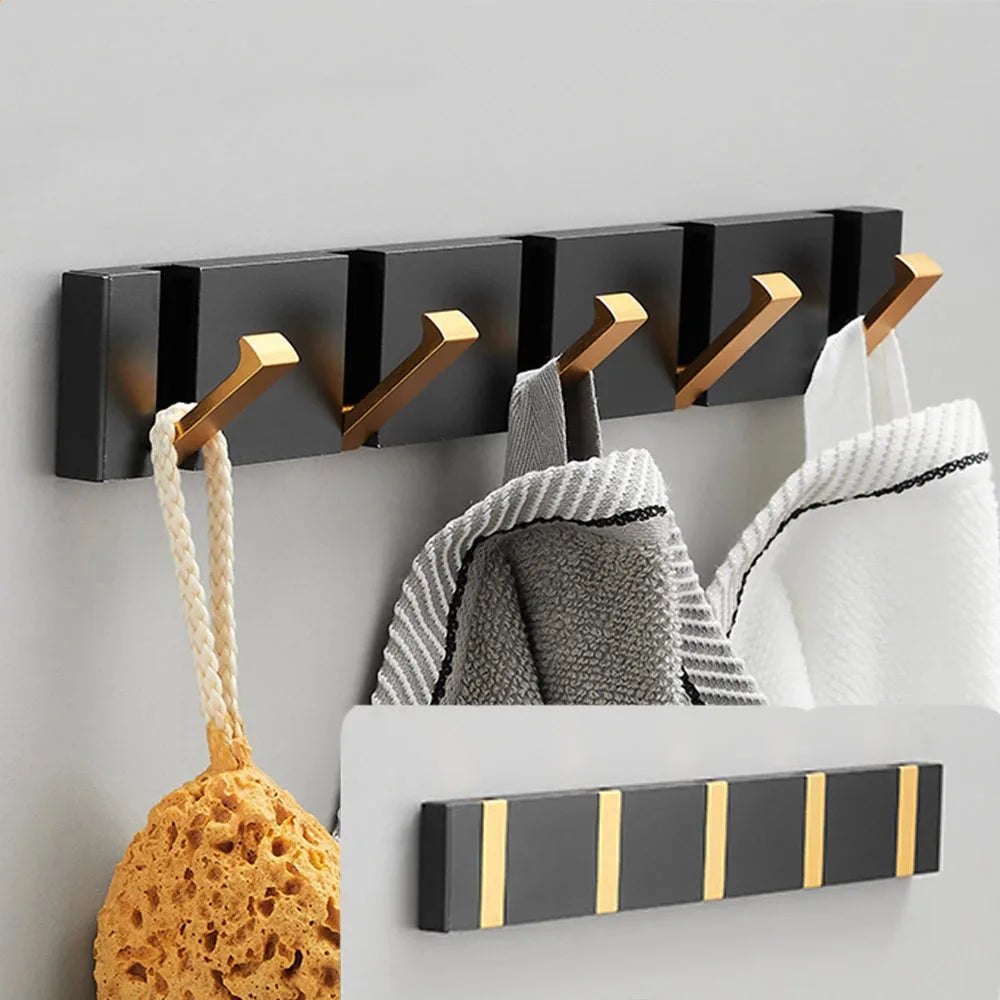 Foldable Wall Coat Hooks – Space Saving Heavy Duty Door &amp; Bathroom Robe Hook 1