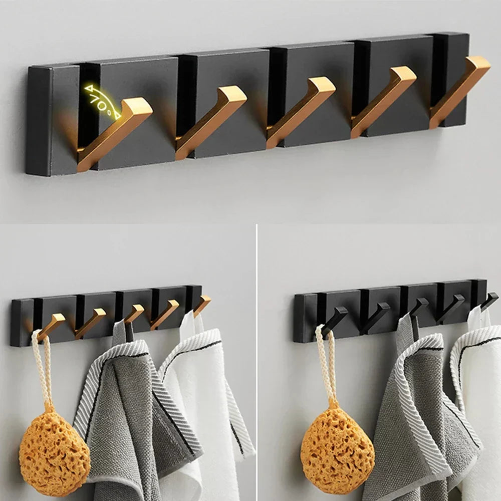 Foldable Wall Coat Hooks – Space Saving Heavy Duty Door &amp; Bathroom Robe Hook 4