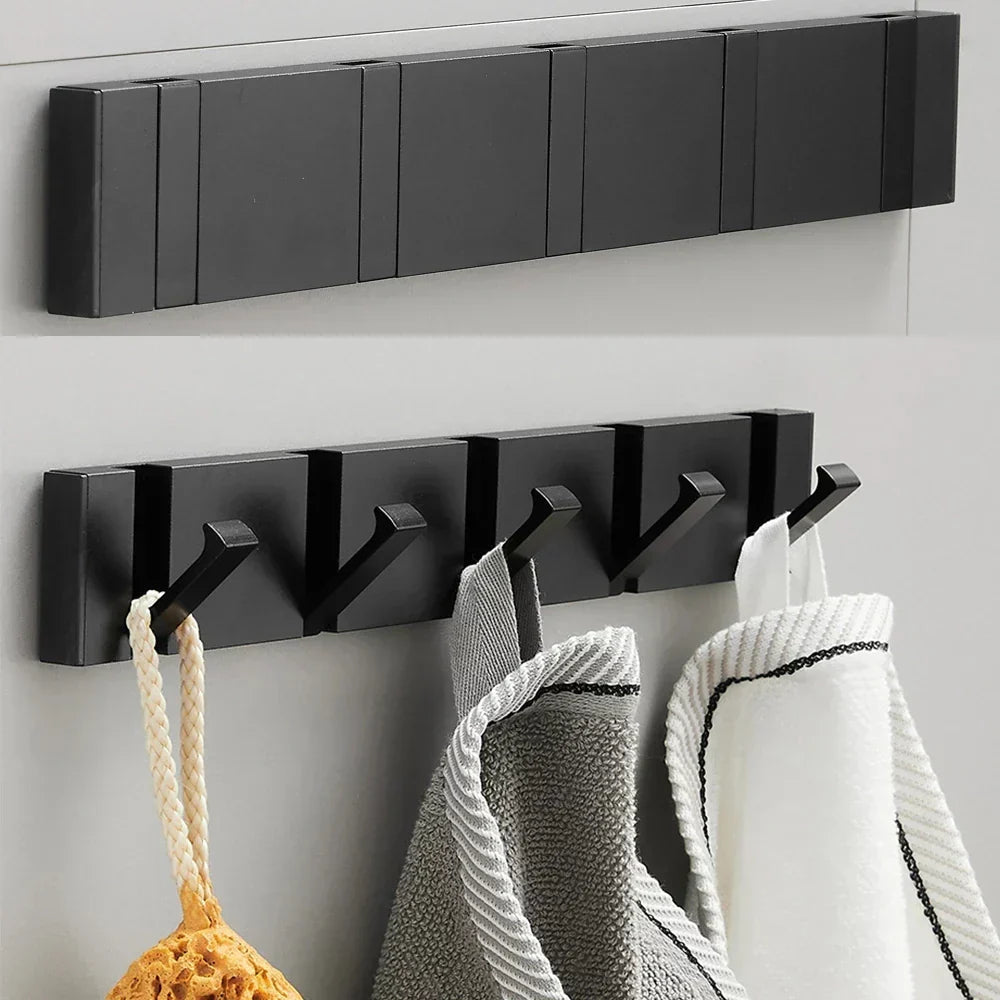 Foldable Wall Coat Hooks – Space Saving Heavy Duty Door &amp; Bathroom Robe Hook 6