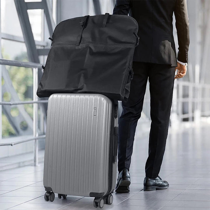 Foldable garment bag with multiple pockets for travel 1