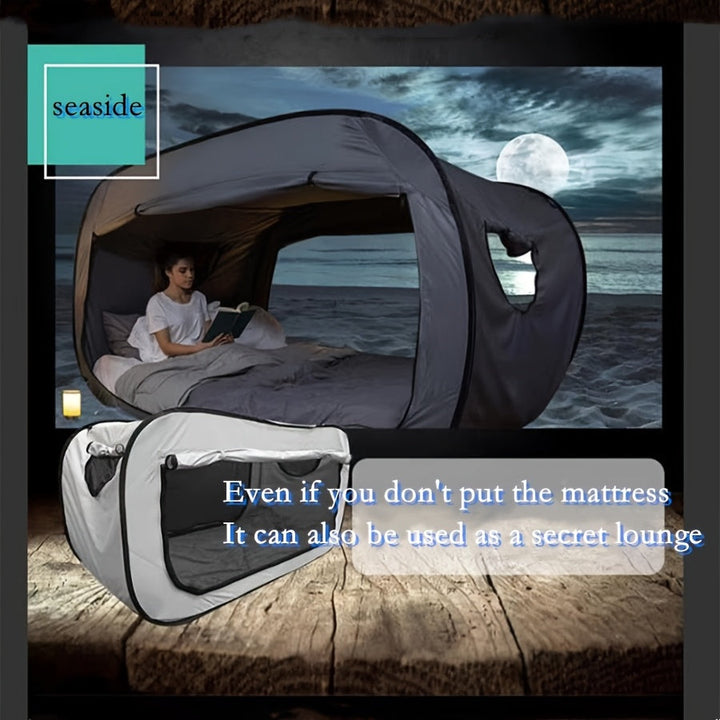 Folding Tent Bed | Privacy Blackout Canopy Design