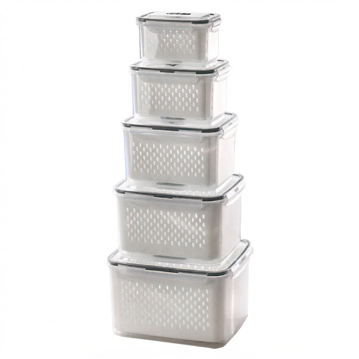 Food Storage Container | Lift-Out Drain Basket, Stacking