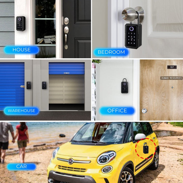 Forti | Smart Lockbox | Wi-Fi Enabled Key Storage with Fingerprint Access