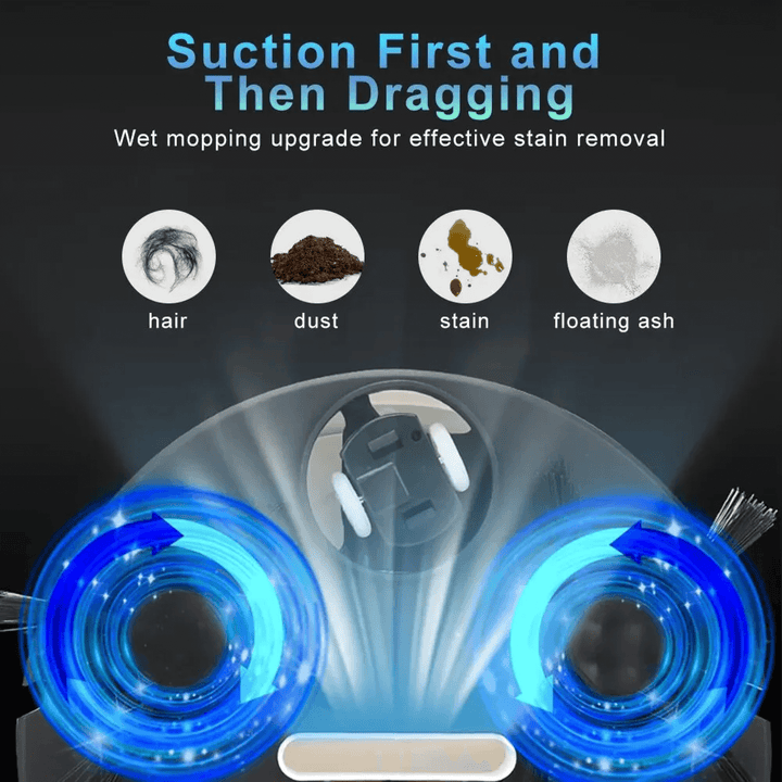 Robot Vacuum and Mop Cleaner | 3-in-1 Sweep, Vacuum, Mop | Sensor Navigation, Multi-Surface Cleaning, USB Rechargeable 7