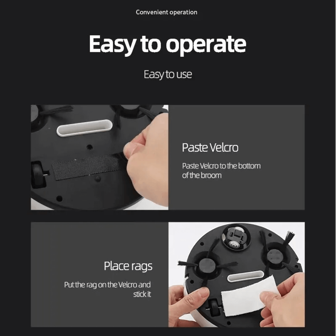 Robot Vacuum and Mop Cleaner | 3-in-1 Sweep, Vacuum, Mop | Sensor Navigation, Multi-Surface Cleaning, USB Rechargeable 8