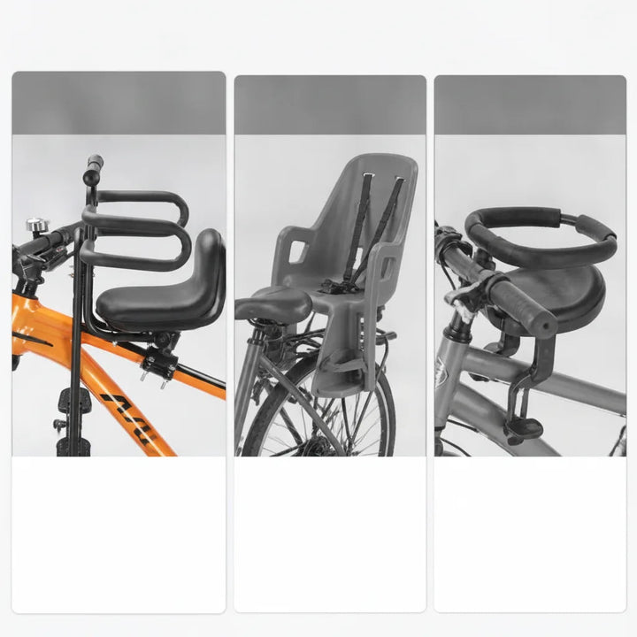 Front Child Bike Seat | Foldable Carbon Steel Mount