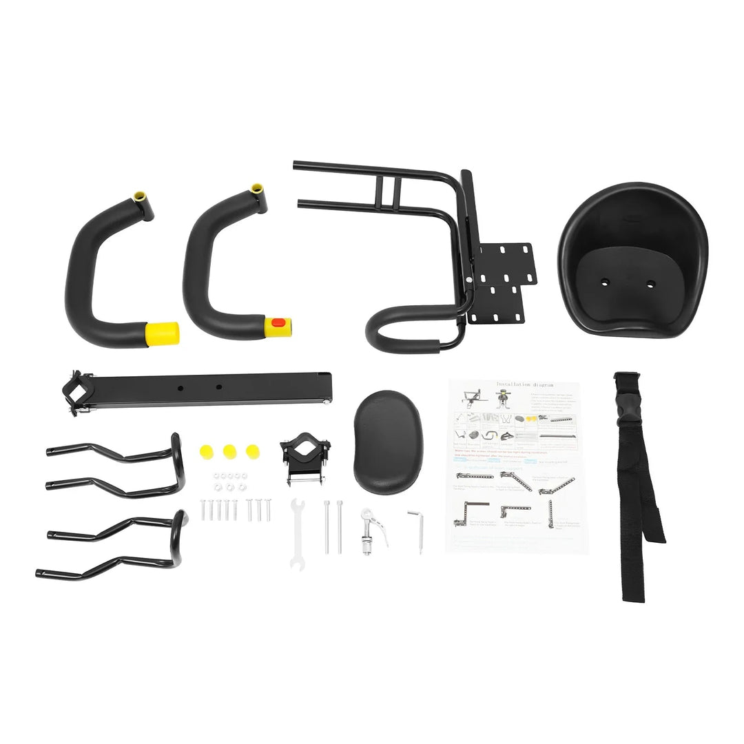 Front-Mounted Child Bike Seat | Ages 8 Months–6 Years | Up to 35kg / 77lbs | Adjustable | 2 Mounting Options
