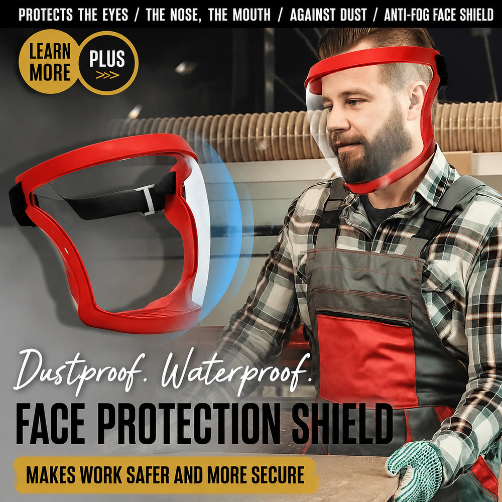 Full Face Shield | ShieldAura Anti-Fog Protective Face Mask