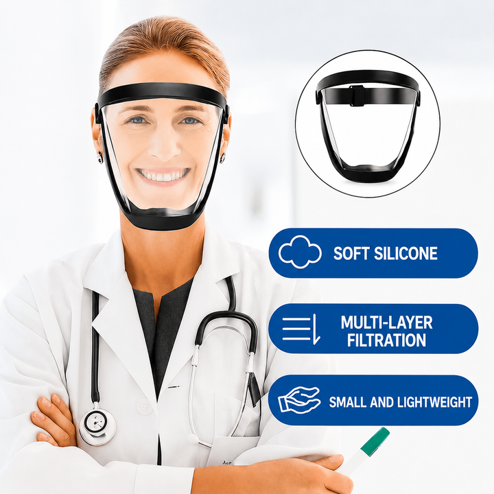 Full Face Shield | ShieldAura Anti-Fog Protective Face Mask