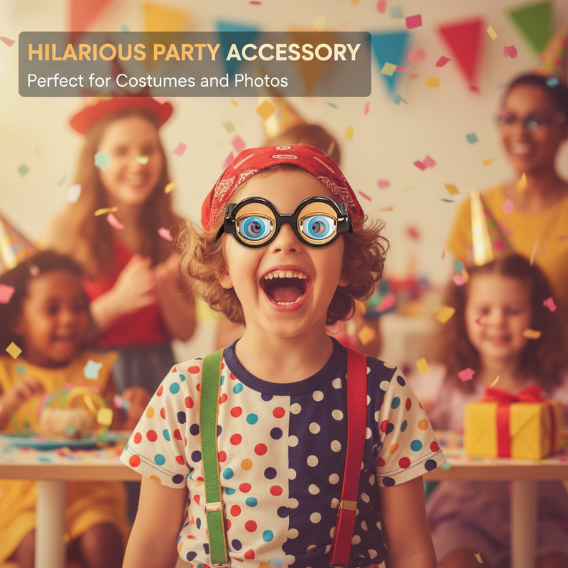 Fun Glasses Jaw-Controlled Lightweight with Blinking Eye Animation