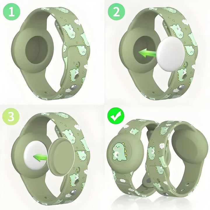 GPS Kids Wristband | Adjustable Silicone Tracker Holder