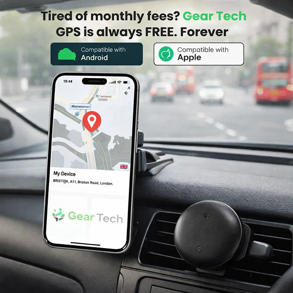 GPS Vehicle Tracker | Real-Time 24/7 Location Tracking | No Monthly Fees, Long-Life Battery, Compact Discreet Design