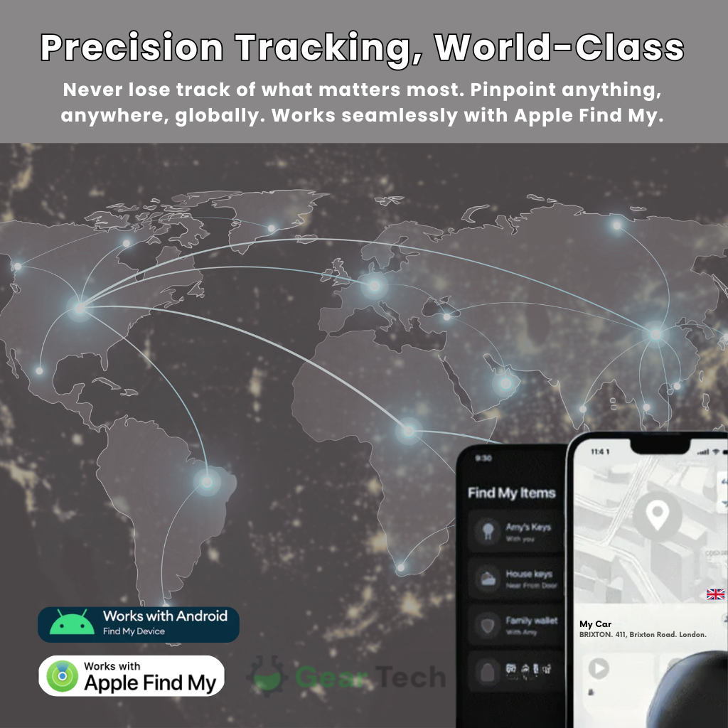 GPS Vehicle Tracker | Real-Time 24/7 Location Tracking | No Monthly Fees, Long-Life Battery, Compact Discreet Design