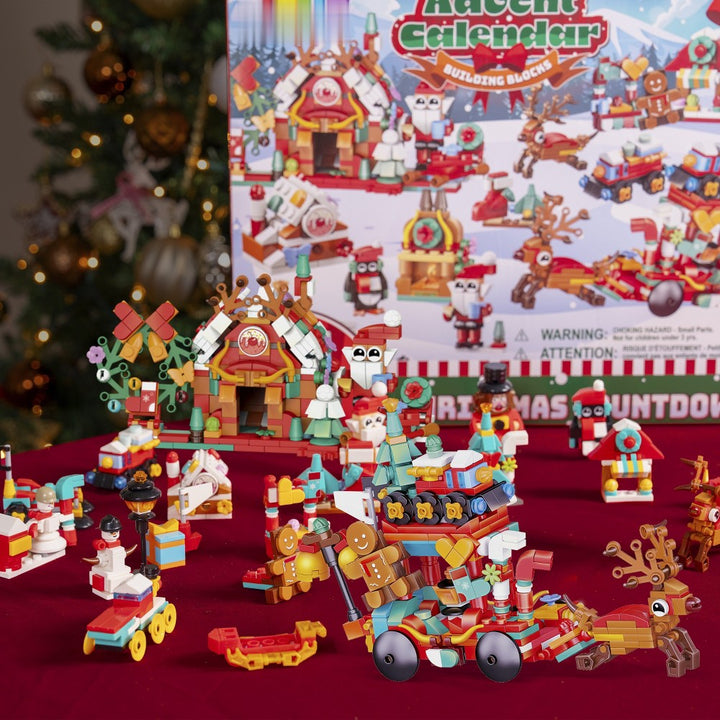 Block Building Advent Calendar with Daily Mini Sets and Two Bigger Finale Models for Kids