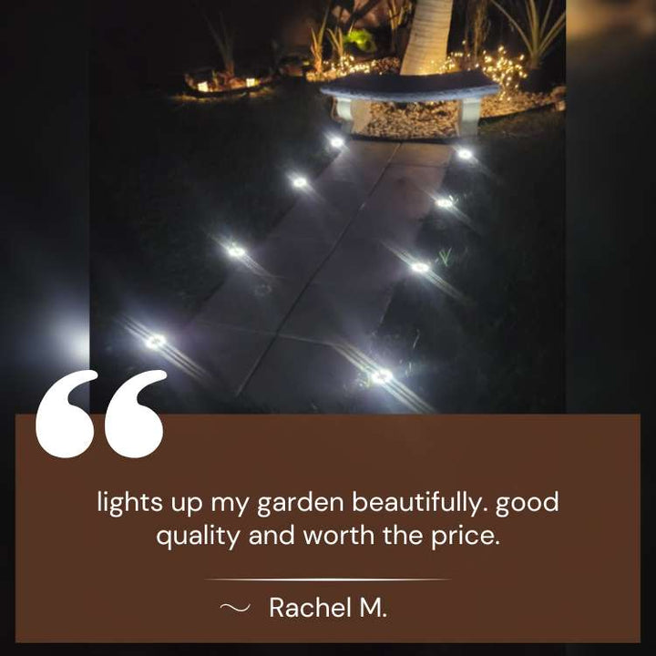 Garden Lights | Low Domed Bodies, Solar Panel On Top