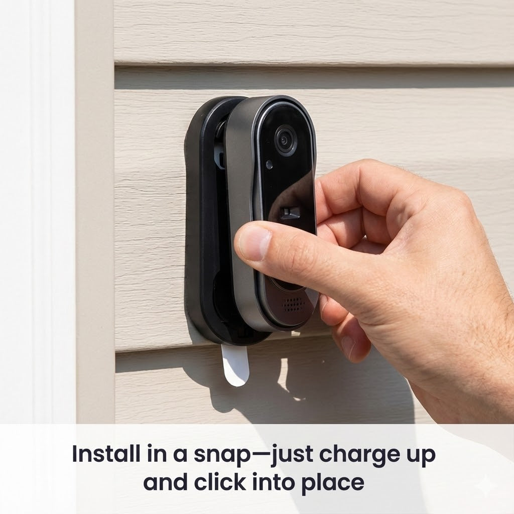 Smart Video Doorbell | Wireless Battery Camera With Two-Way Talk