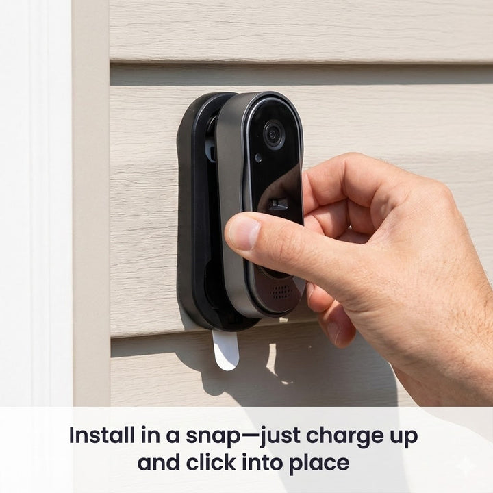 Smart Video Doorbell | Wireless Battery Camera With Two-Way Talk