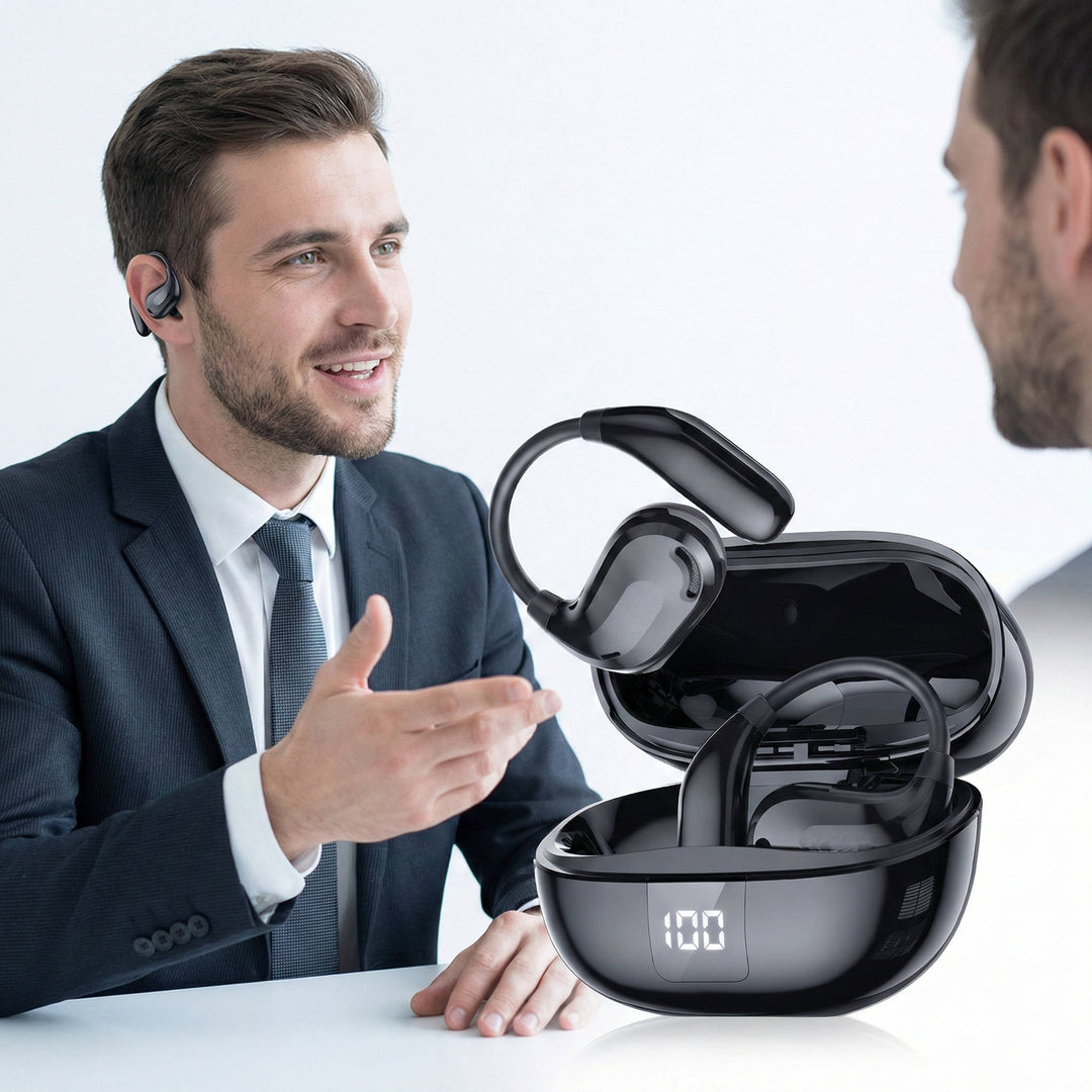 Translator Earphones Bluetooth 135 Language with 90-Hour Charging Case 1