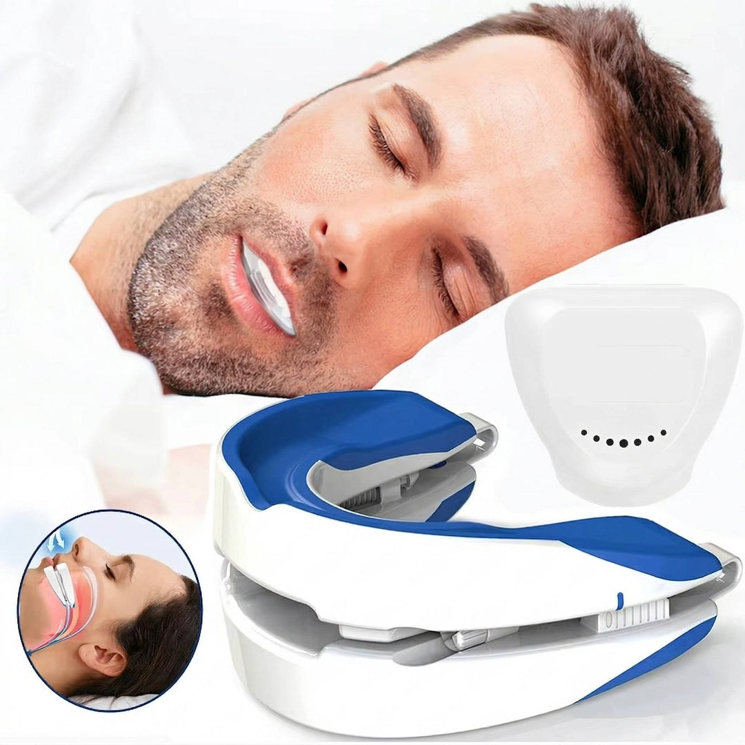 Anti-Snoring Mouthpiece Moldable Plastic | Adjustable Lower Tray &amp; Dual-Layer Shell | Custom Boil-and-Bite Fit 1