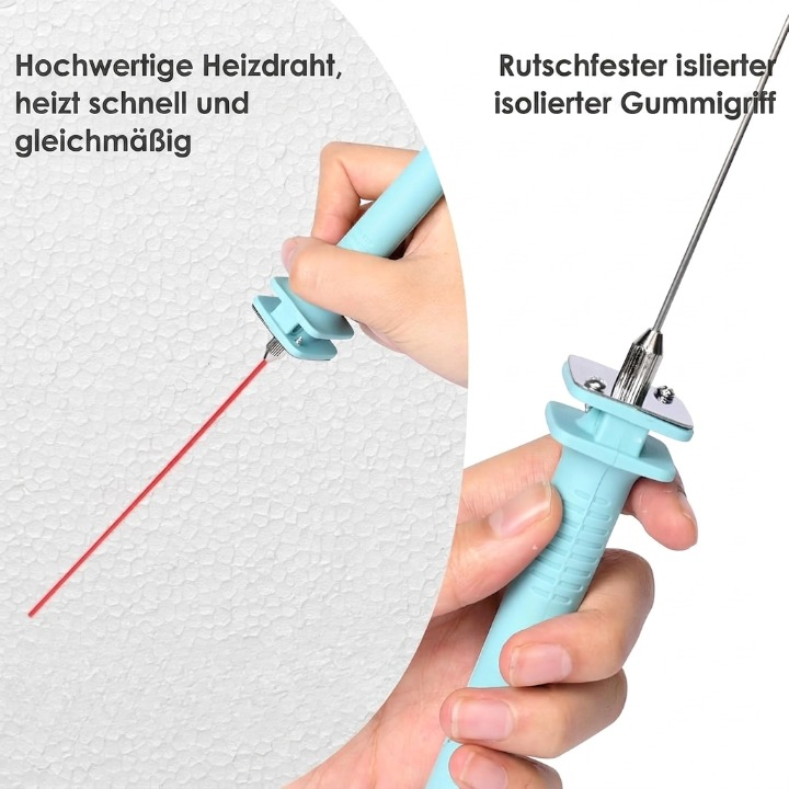 Electric Foam Cutter Hot Compact Stainless Steel Handheld with 5 Lengths 6