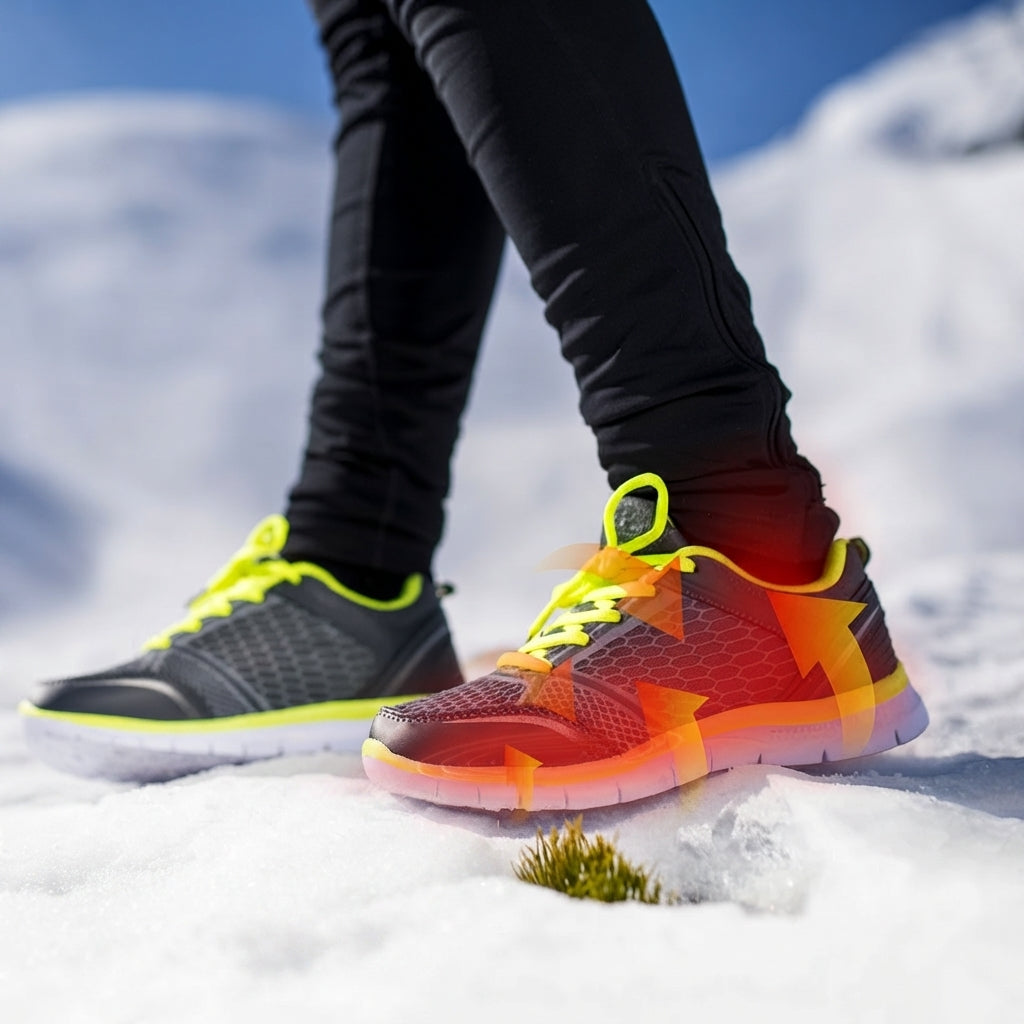Rechargeable Heated Insoles Remote Control Carbon Fibre with 9-Hour Warmth 3